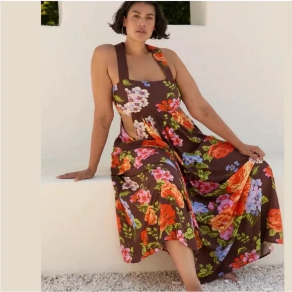 Anthropologie The Piper Bandeau Maxi Dress. Size XL - Picture 3 of 8